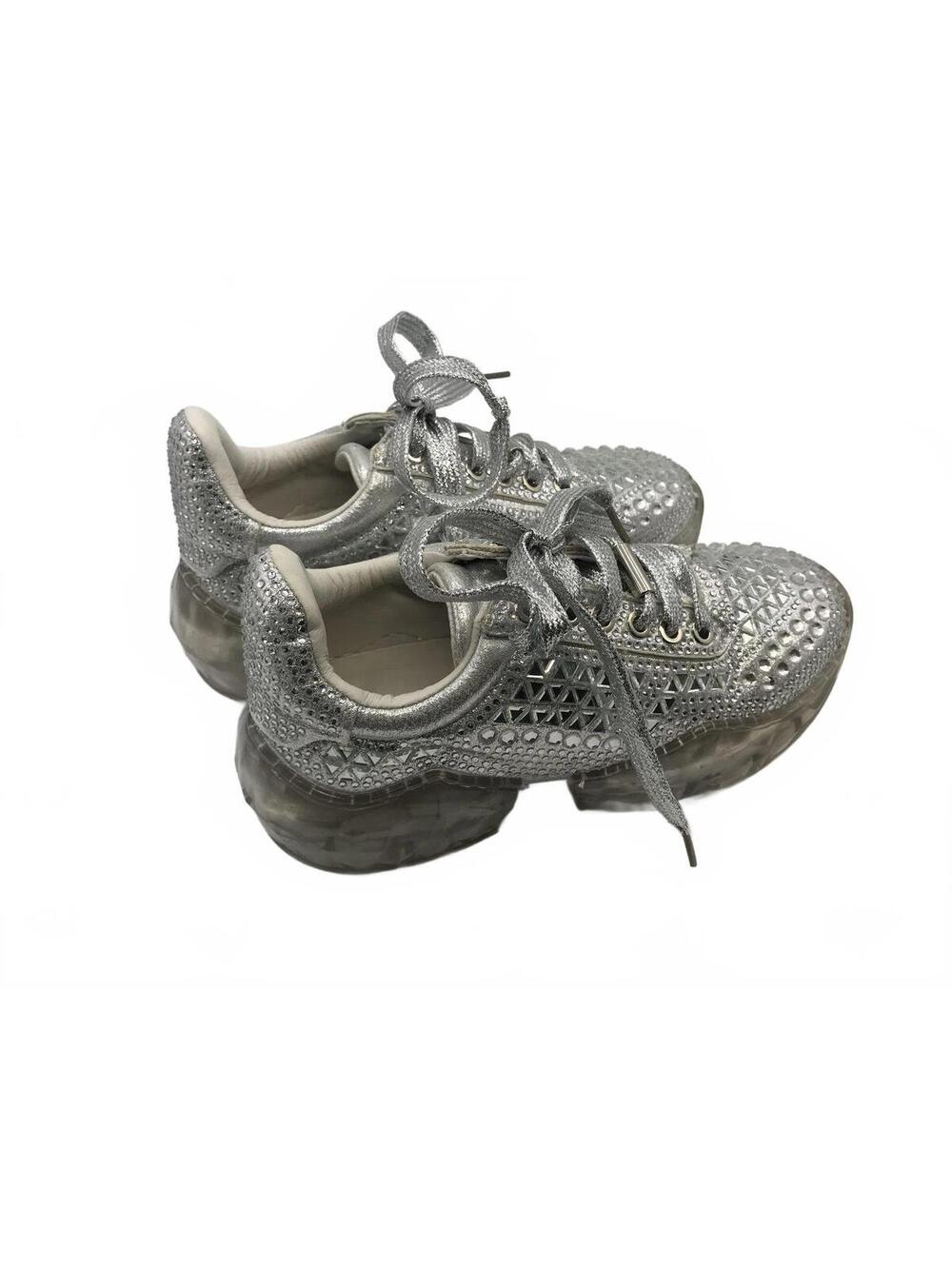 La Seelah  Kids Shoes Size 5.5 White with Ringstones